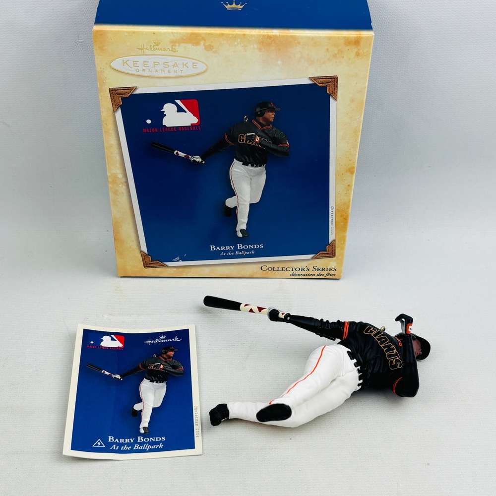 Hallmark Barry Bonds Giants MLB Ornament At the Ballpark Collector Series 2004 - Picture 3 of 5